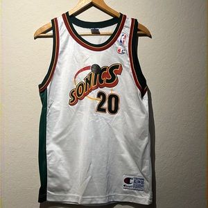 Throwback Seattle SuperSonics Gary Payton Champion Youth Jersey